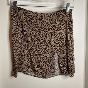 Reformation Cheetah Skirt